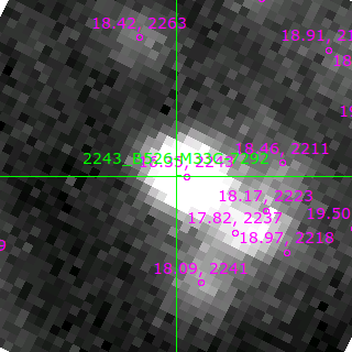 B526-M33C-7292 in filter V on MJD  58108.110