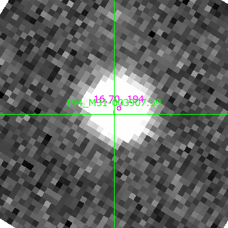 M31-003907.59 in filter V on MJD  58316.320
