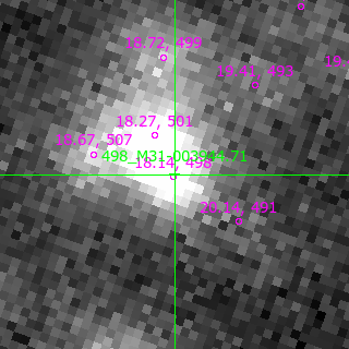 M31-003944.71 in filter B on MJD  57635.320