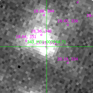 M31-003944.71 in filter B on MJD  57963.350