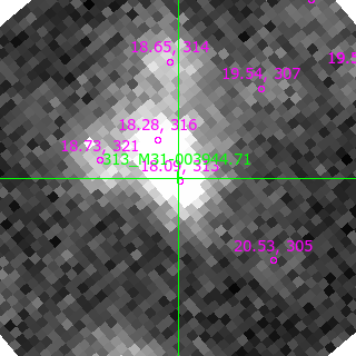 M31-003944.71 in filter B on MJD  58695.270