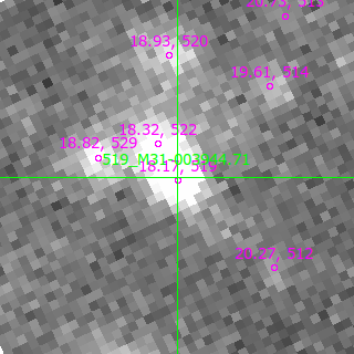 M31-003944.71 in filter B on MJD  60152.340