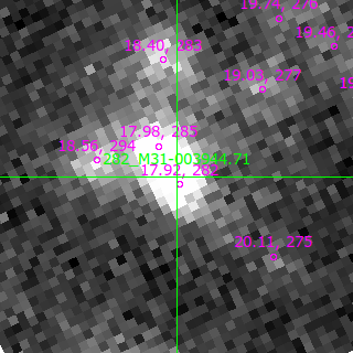 M31-003944.71 in filter V on MJD  60152.340