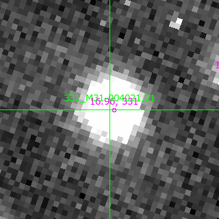 M31-004021.21 in filter B on MJD  57634.300