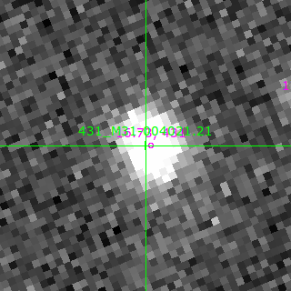 M31-004021.21 in filter V on MJD  60595.080