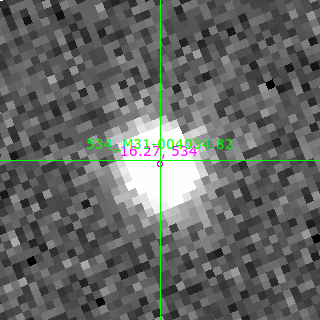 M31-004034.82 in filter V on MJD  60595.080