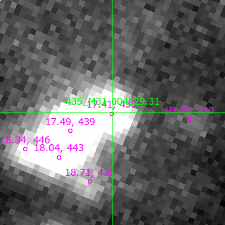 M31-004129.31 in filter B on MJD  57743.060