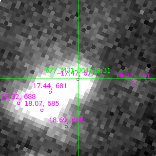 M31-004129.31 in filter B on MJD  57963.320