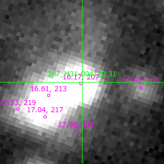 M31-004129.31 in filter R on MJD  57635.270