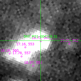M31-004129.31 in filter V on MJD  57743.060
