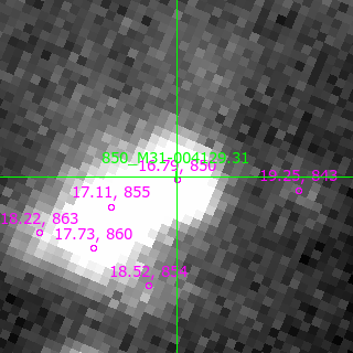 M31-004129.31 in filter V on MJD  57963.320