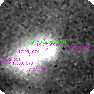 M31-004129.31 in filter V on MJD  58373.110