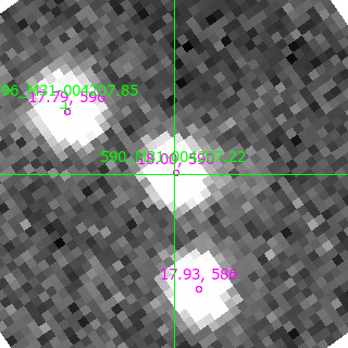 M31-004207.22 in filter B on MJD  58784.100