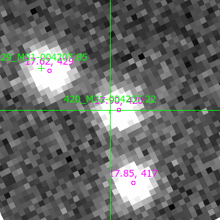 M31-004207.22 in filter B on MJD  60147.370