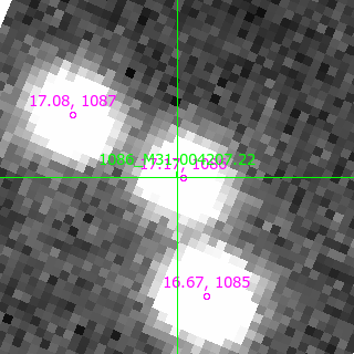 M31-004207.22 in filter V on MJD  57963.370