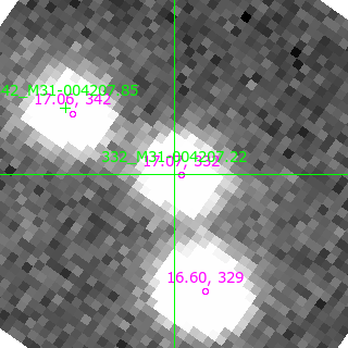 M31-004207.22 in filter V on MJD  58339.290