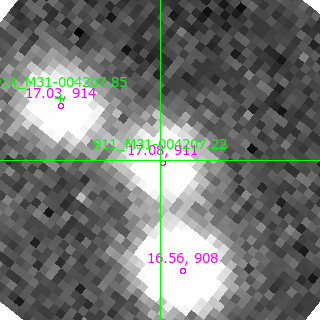 M31-004207.22 in filter V on MJD  58373.100