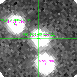 M31-004207.22 in filter V on MJD  58750.160