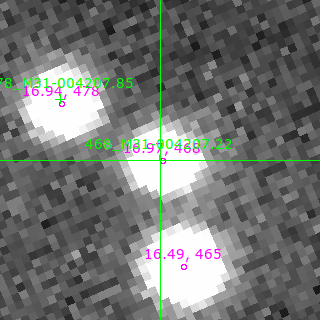 M31-004207.22 in filter V on MJD  60555.220