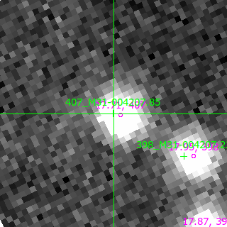 M31-004207.85 in filter B on MJD  60261.050