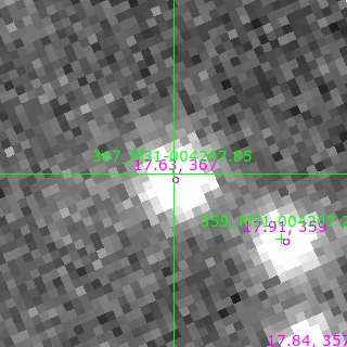 M31-004207.85 in filter B on MJD  60533.290