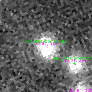 M31-004207.85 in filter B on MJD  60587.110