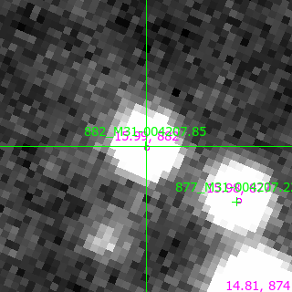M31-004207.85 in filter I on MJD  57743.060