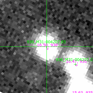 M31-004207.85 in filter R on MJD  58035.050