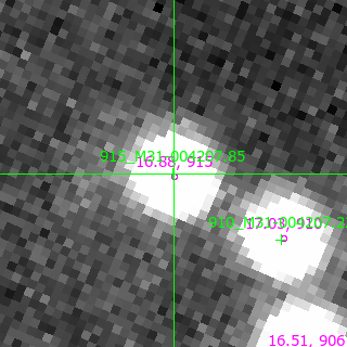 M31-004207.85 in filter V on MJD  57743.060