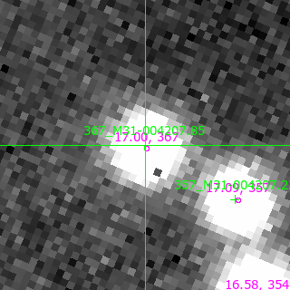 M31-004207.85 in filter V on MJD  57963.410