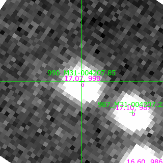 M31-004207.85 in filter V on MJD  58312.370