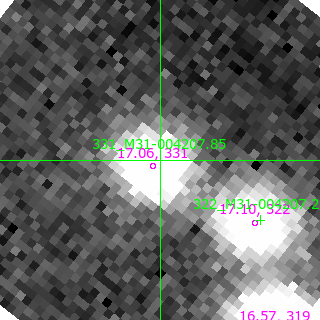 M31-004207.85 in filter V on MJD  58373.100