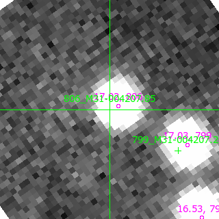 M31-004207.85 in filter V on MJD  58784.100