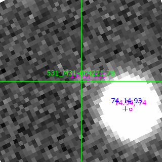 M31-004221.78 in filter B on MJD  60147.370