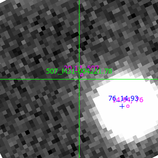 M31-004221.78 in filter B on MJD  60261.050