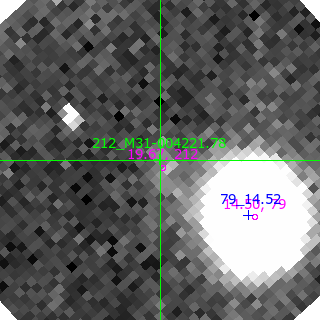 M31-004221.78 in filter V on MJD  58671.350