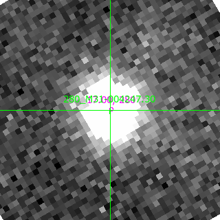 M31-004247.30 in filter B on MJD  59136.090