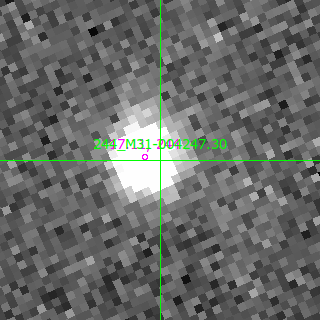 M31-004247.30 in filter B on MJD  60205.090