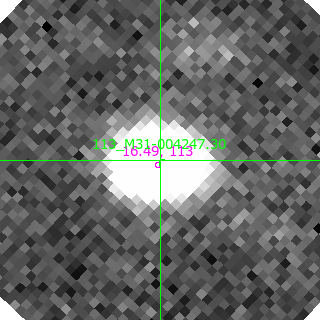 M31-004247.30 in filter V on MJD  58433.110