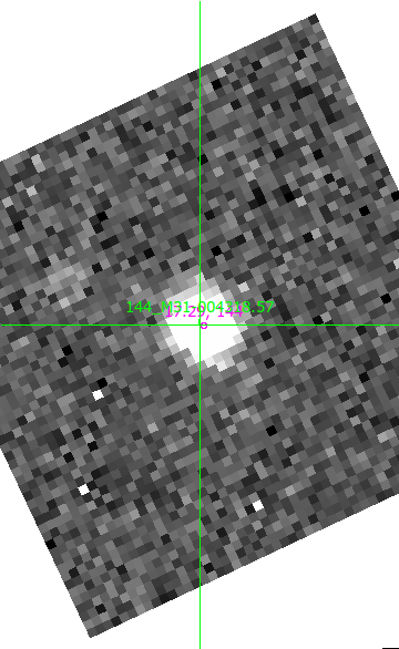 M31-004318.57 in filter B on MJD  60152.390