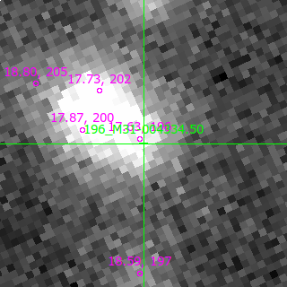 M31-004334.50 in filter B on MJD  60251.030