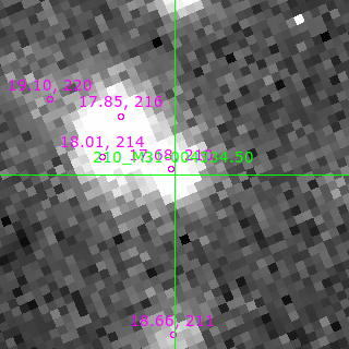 M31-004334.50 in filter B on MJD  60504.340