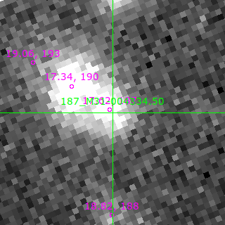 M31-004334.50 in filter B on MJD  60594.070