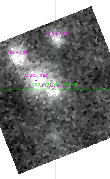 M31-004334.50 in filter I on MJD  60651.110