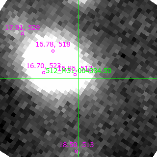 M31-004334.50 in filter R on MJD  58312.260