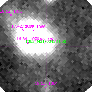 M31-004334.50 in filter R on MJD  58671.350