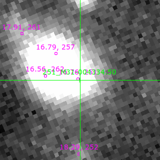 M31-004334.50 in filter R on MJD  60555.160