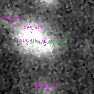 M31-004334.50 in filter V on MJD  57963.260