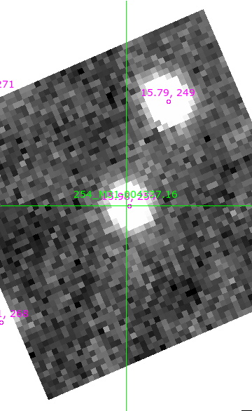 M31-004337.16 in filter I on MJD  60555.140