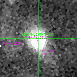 M31-004341.84 in filter V on MJD  57633.350